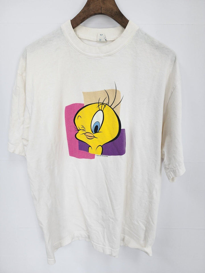 Vintage Tweety Bird Looney Tunes Graphic Tee Shirt (size Adult Large)