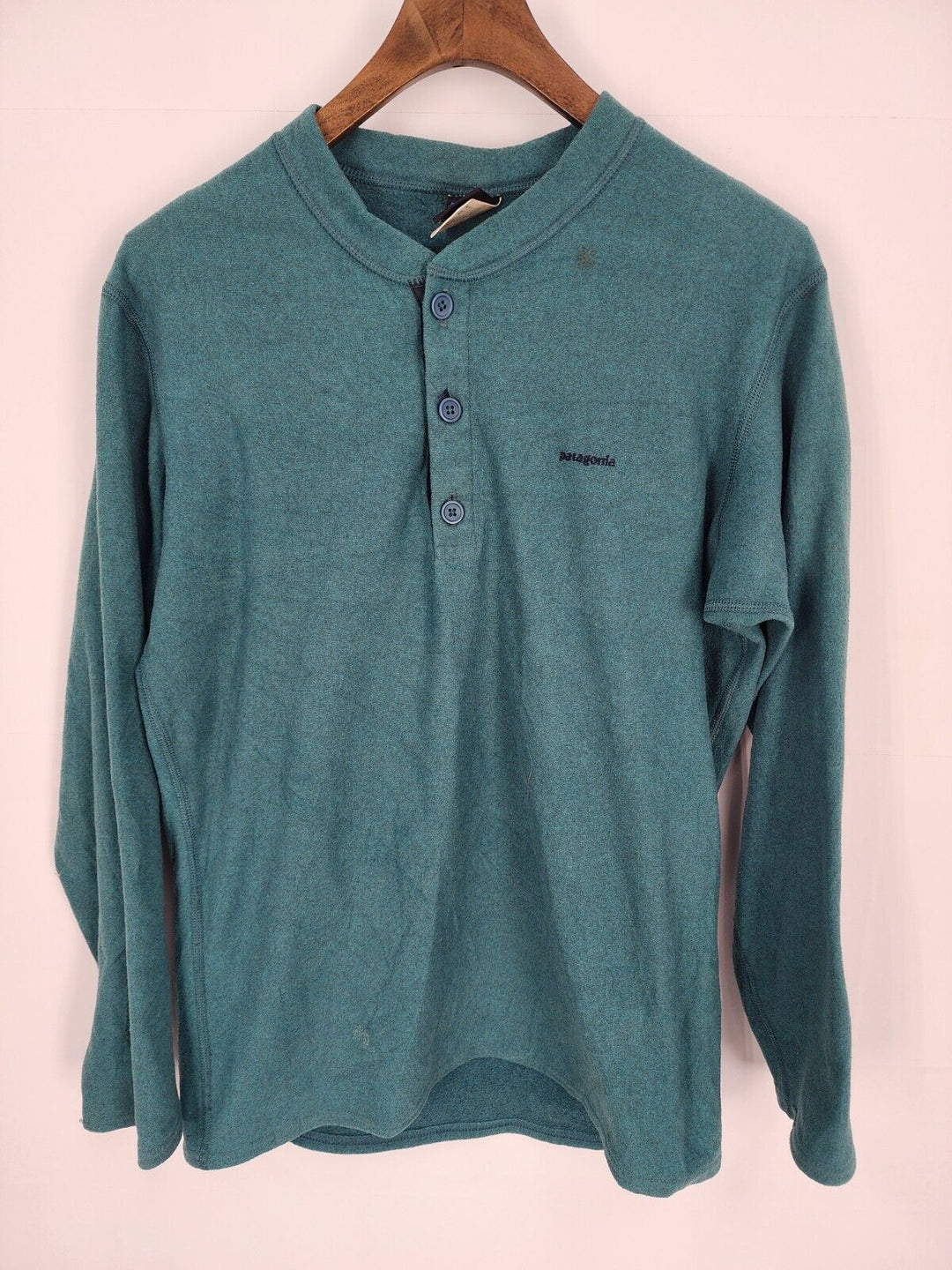 Vintage Patagonia Capilene 1/4 Zip Fleece Sweater Size Small Green Made In Usa