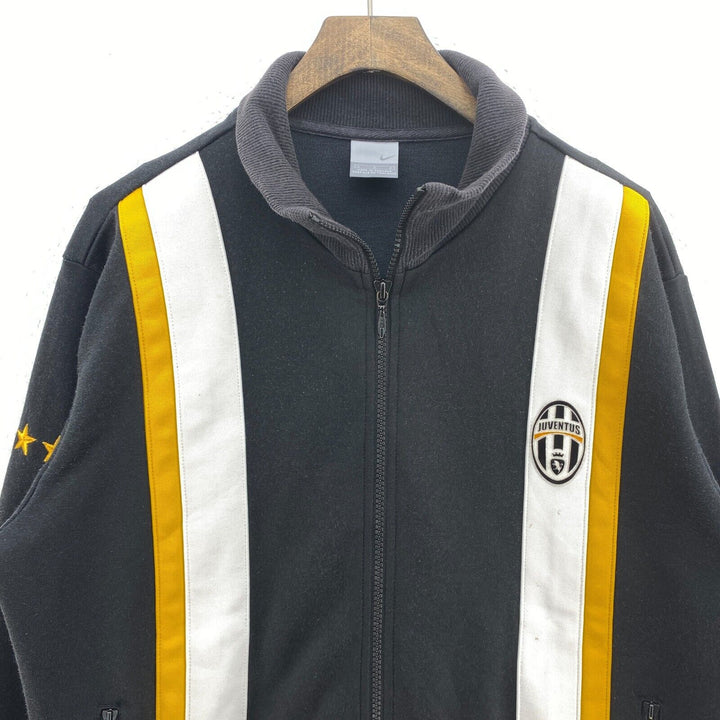 Vintage Nike Juventus Football Full Zip Black Track Jacket Size L