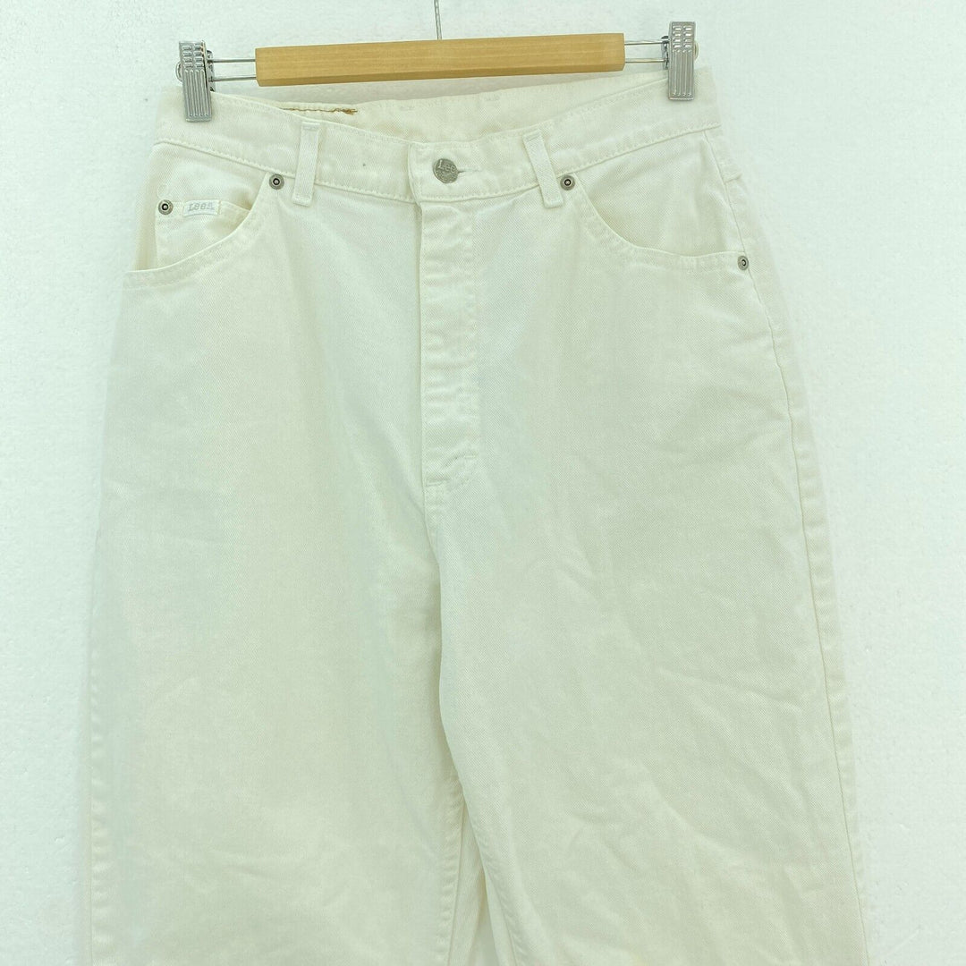Lee White Vintage Jeans Size 14 Tapered Leg