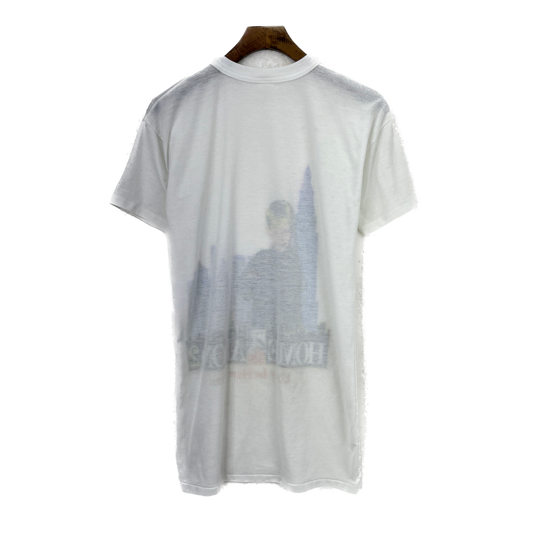Vintage Home In Alone Lost In New York White Sleep Shirt Size 12 Women's