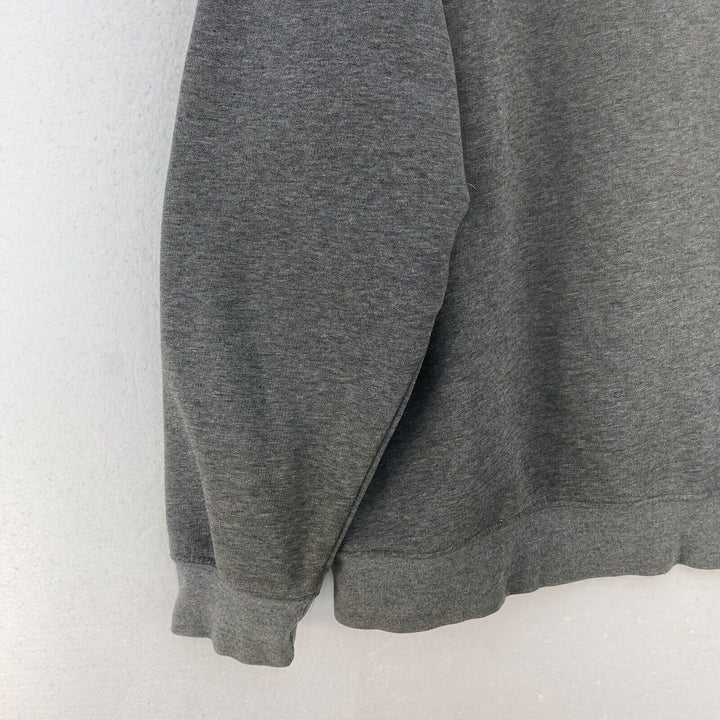 Vintage Nike Swoosh Logo Embroidered Sweatshirt Size XL Dark Gray Crewneck