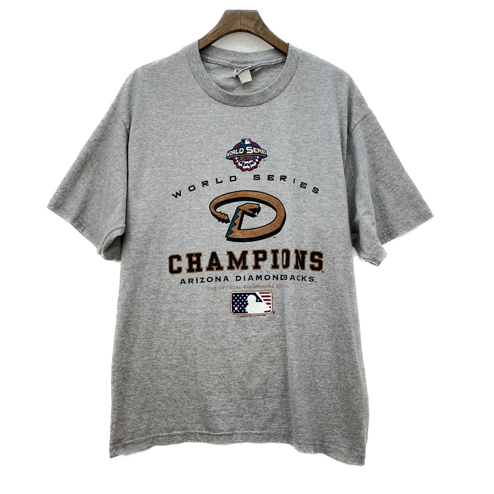 Vintage Lee Arizona Diamondbacks MLB World Series Champions Gray T-shirt Size XL