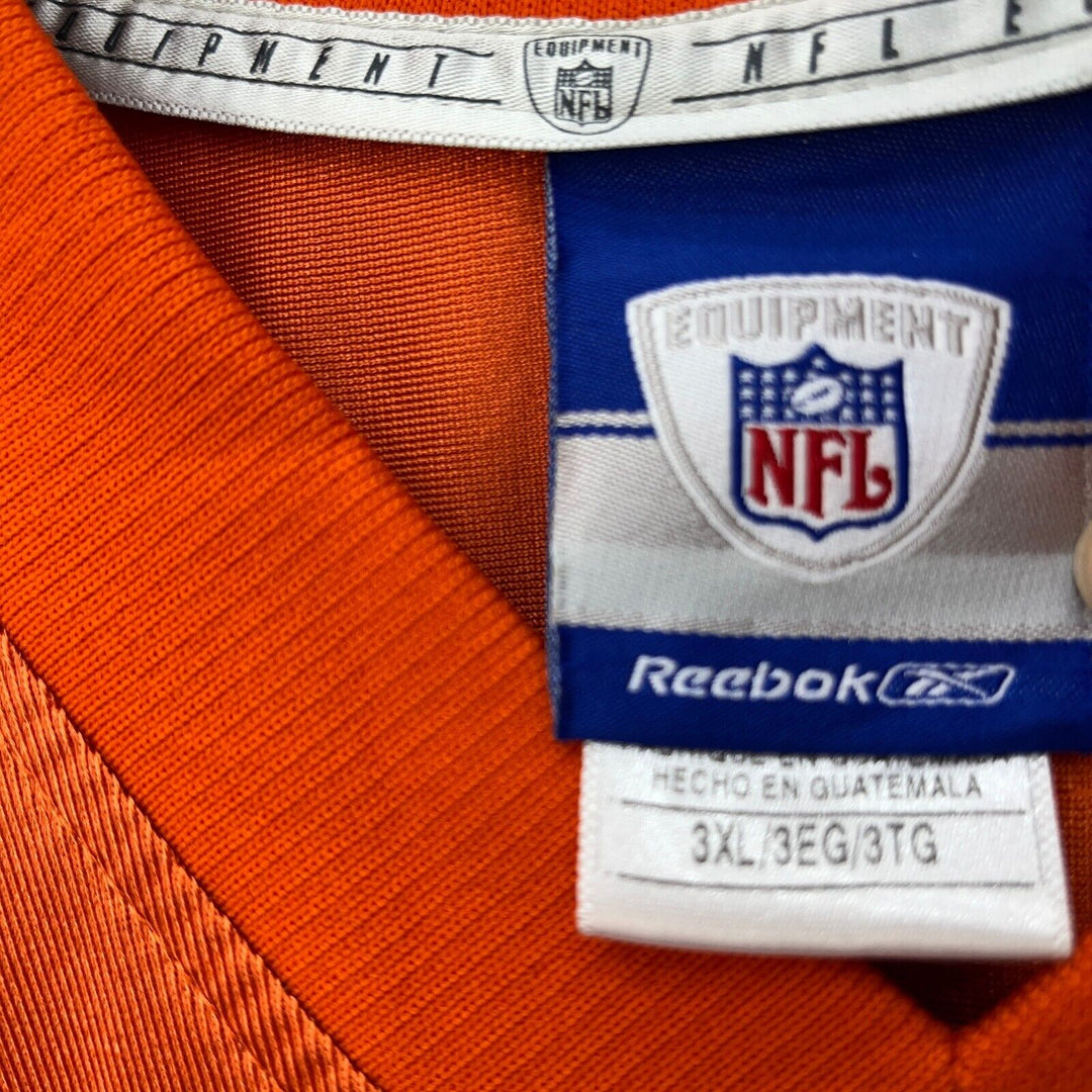 Vintage Reebok NFL Chicago Bears Mushin Muhammad #87 Orange Jersey Size 3XL