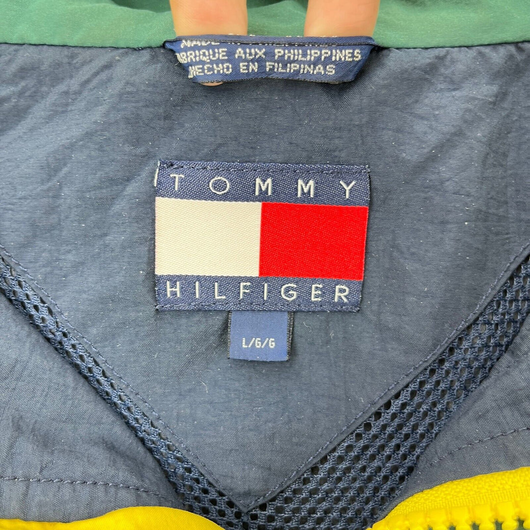 Vintage Tommy Hilfiger Full Zip Navy Blue Light Jacket Size L