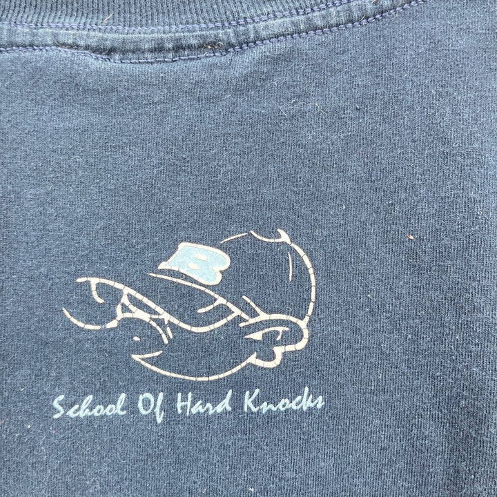 Vintage Hard Knocks Bullet Navy Blue T-shirt Size 2XL