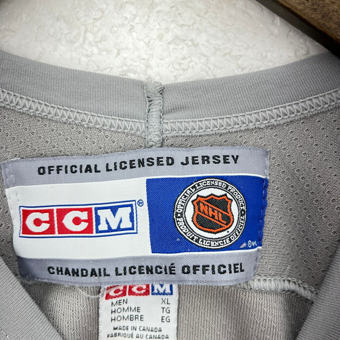 Vintage CCM Toronto Maple Leafs NHL Gray V-Neck Jersey Size XL