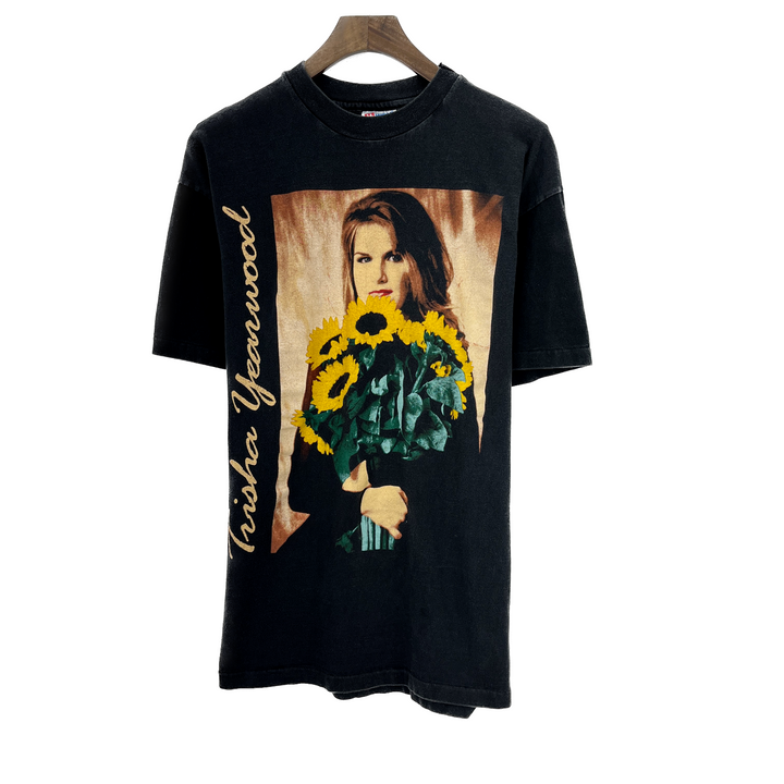 Vintage Trisha Yearwood American Country Singer Black T-shirt Size L