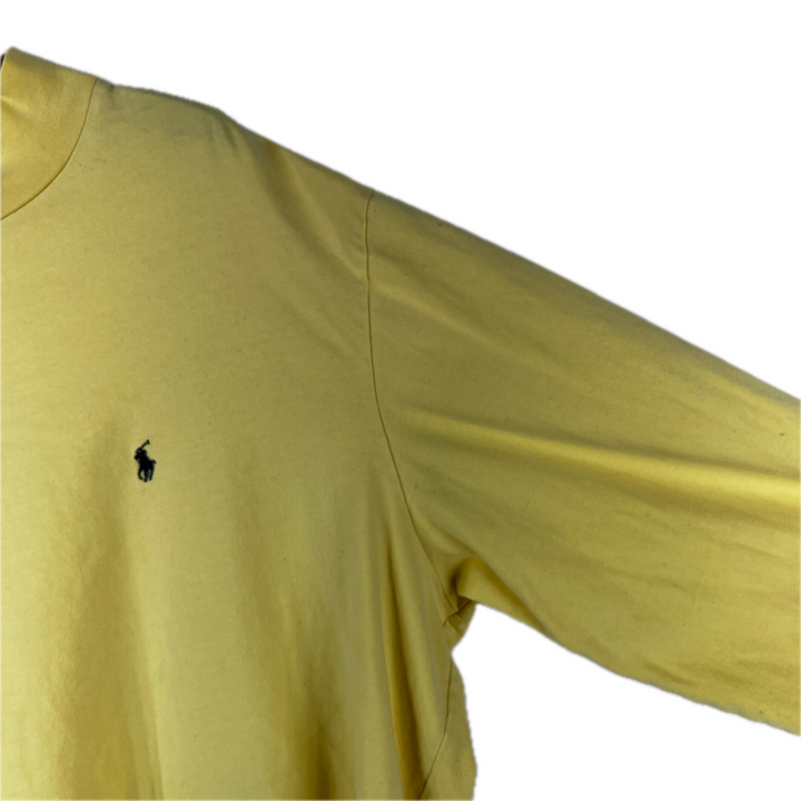 Ralph Lauren Polo Golf Men's Size XXL Long Sleeve Yellow T Shirt. Red Pony Logo