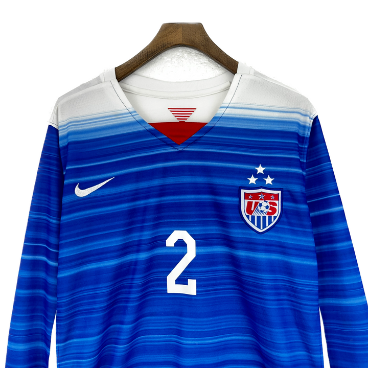 DeANDRE YEDLIN #2 USMNT 2015 US USA NATIONAL SOCCER TEAM NIKE JERSEY WOMEN Sz M