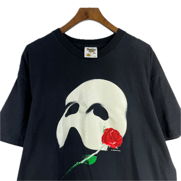 Vintage 1986 Phantom of the Opera T-Shirt Size XL Black