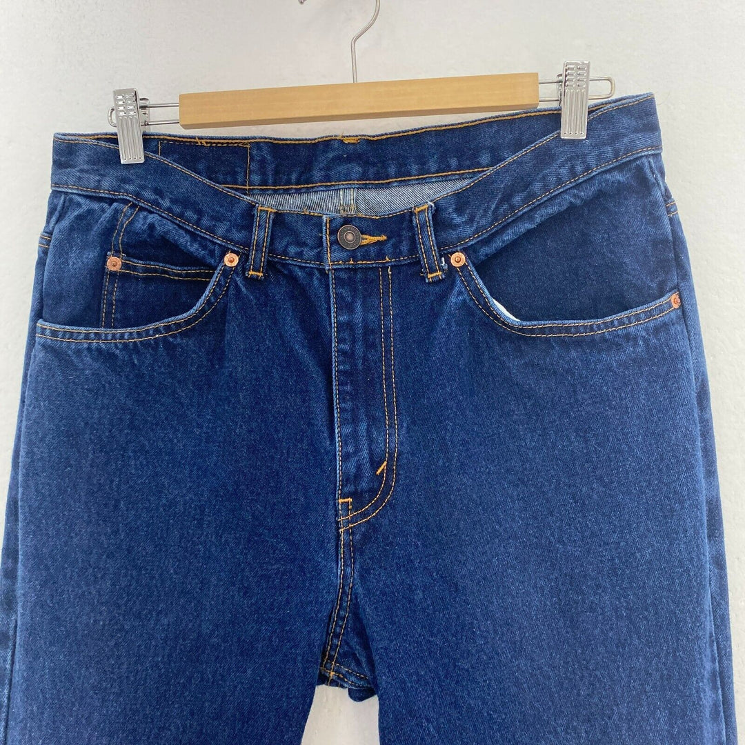 Levi Strauss Orange Tab Dark Wash Blue Vintage Denim Jeans Size 34 x 90s