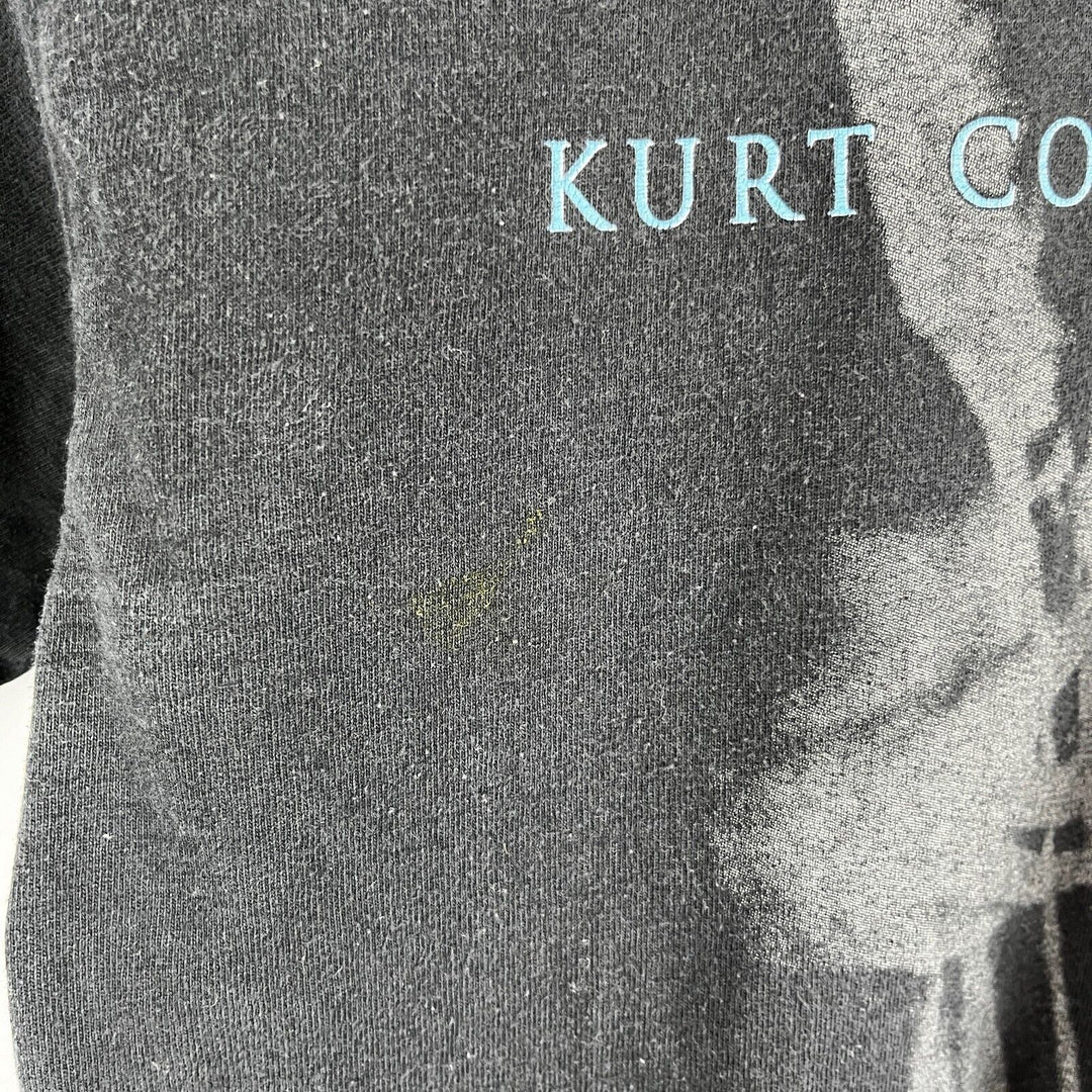 Vintage Kurt Cobain Nirvana Early 00s Black T-shirt Size S