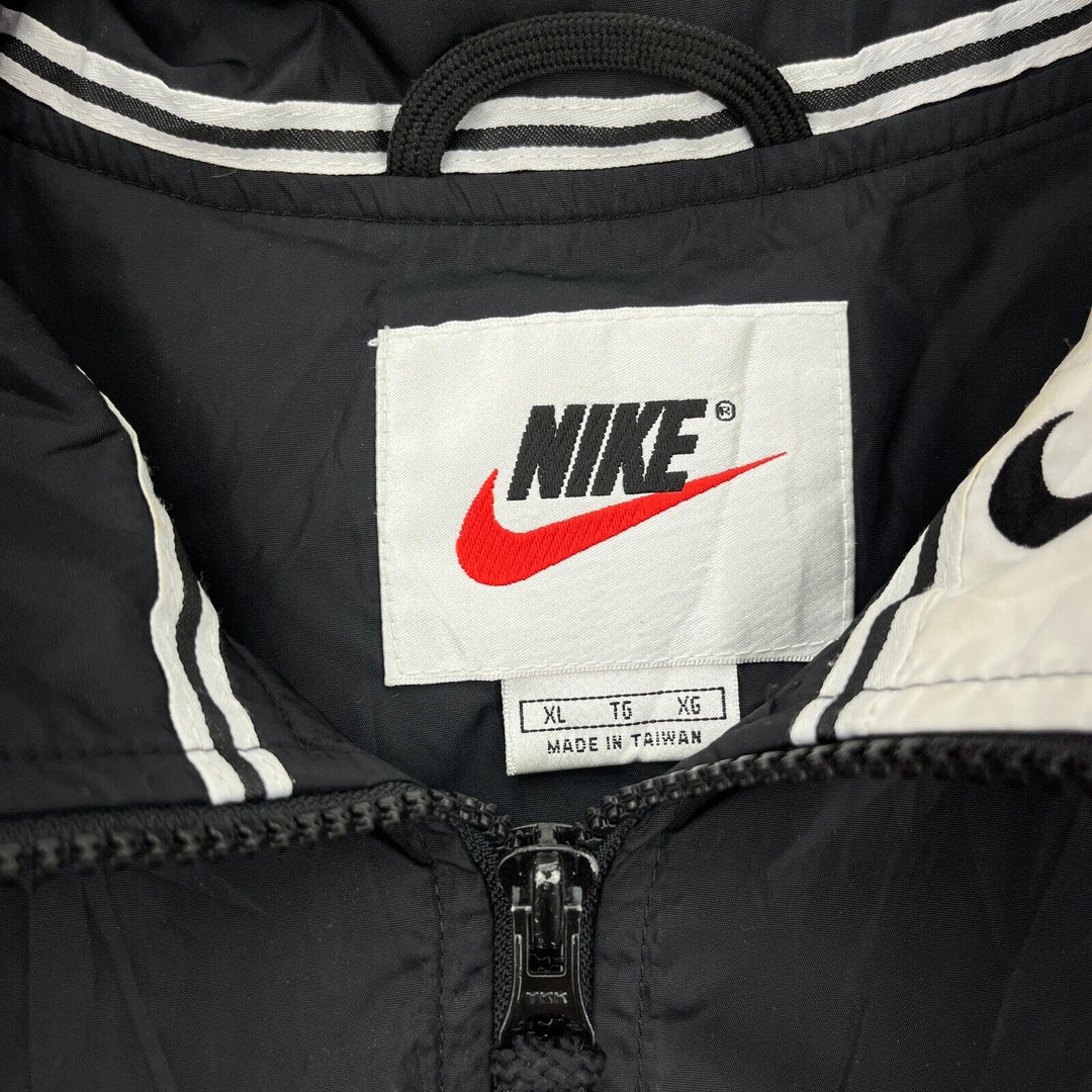Vintage Nike Full Zip Black Light Jacket Size XL