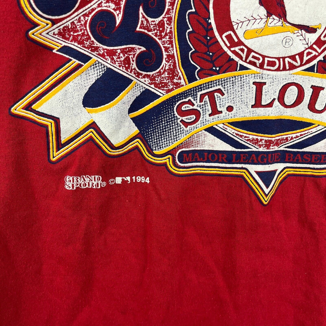 Vintage St Louis Cardinals 1994 MLB Red T-shirt Size XL Single Stitch