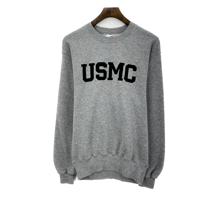 Vintage USMC The United States Marine Corps Gray Sweatshirt Size S