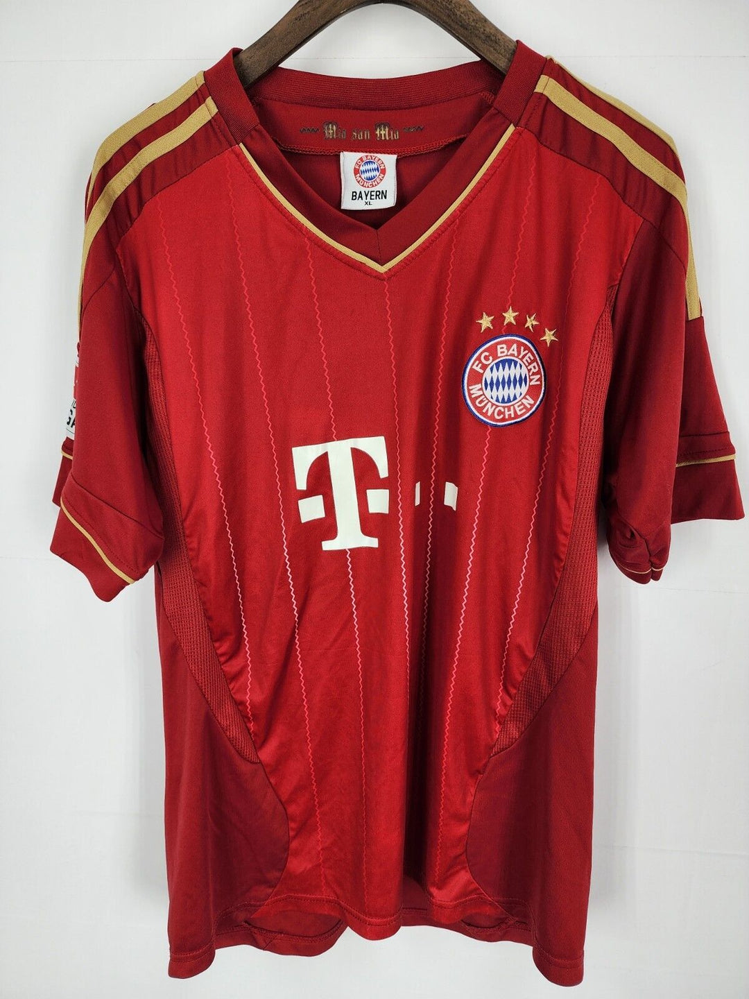 Ray De Francia 2011 2012 Home Size XL Jersey Red #15 Bayer Munich