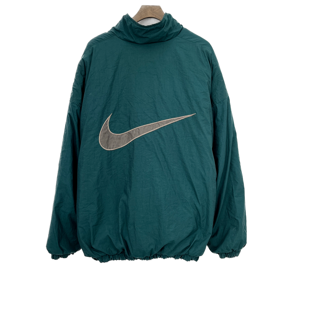 Vintage Nike Swoosh Reversible Green Full Zip Jacket Size XL