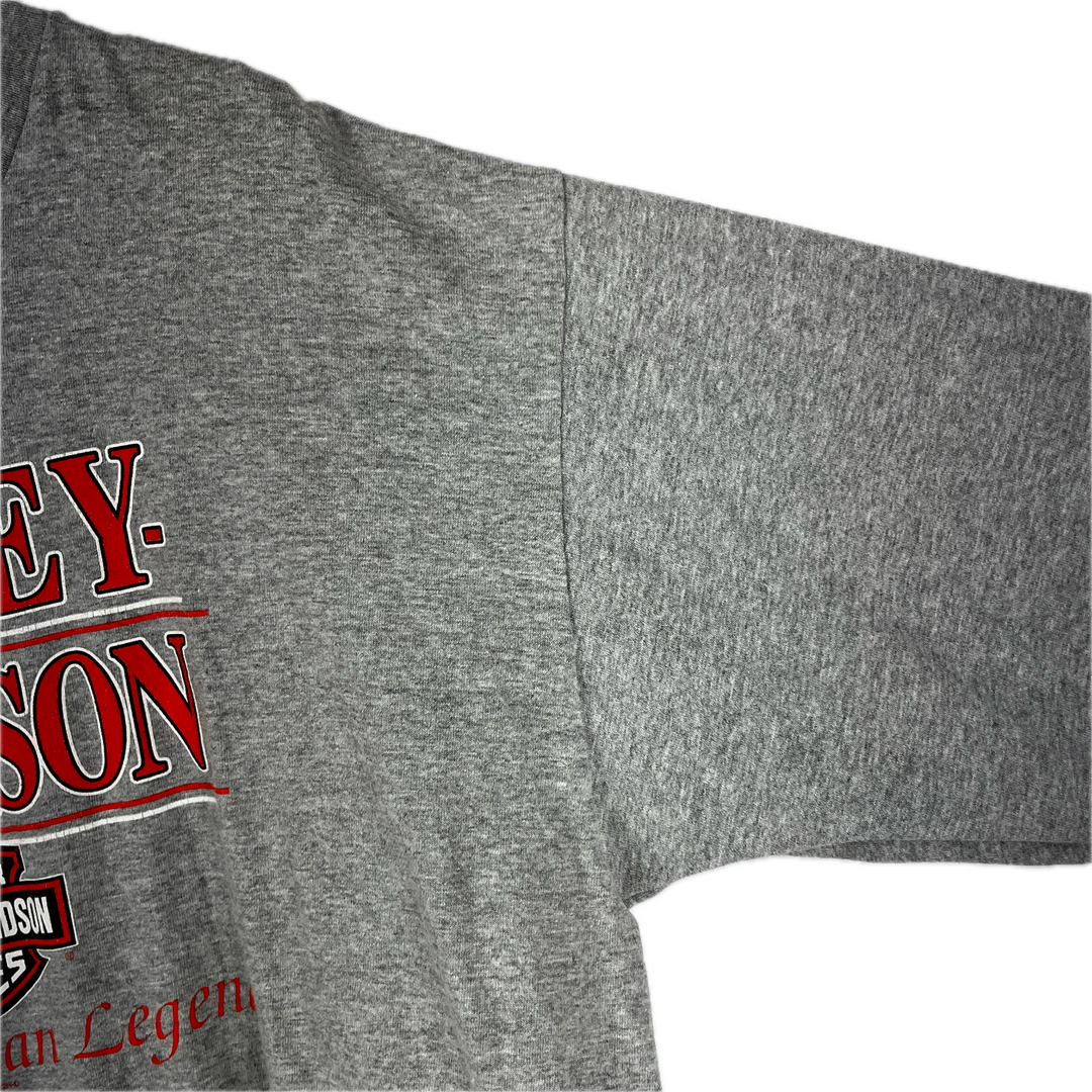 Harley Davidson An American Legend Gray Long Sleeve T-Shirt Size 2X