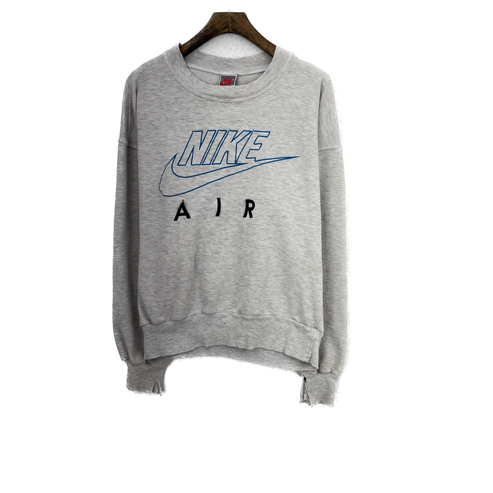 Vintage Nike Air Logo Gray Sweatshirt Size L Crew Neck
