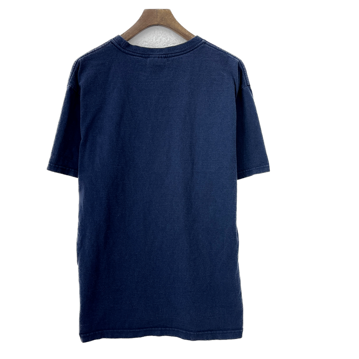 Vintage Nike Center Swoosh Embroidered Logo Blue T-shirt Size M