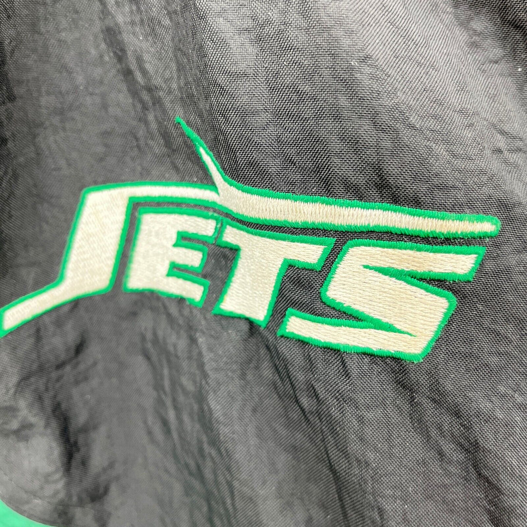Vintage New York Jets NFL Insulated Green Full Zip Jacket Size L