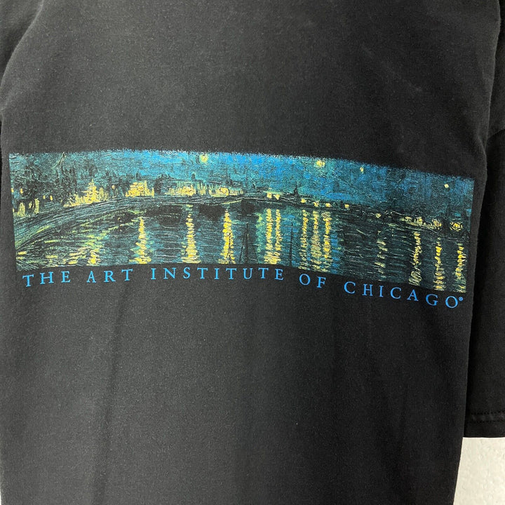 Vintage Von Gogh & Gauguin The Art Institute Of Chicago Black T-shirt Size L
