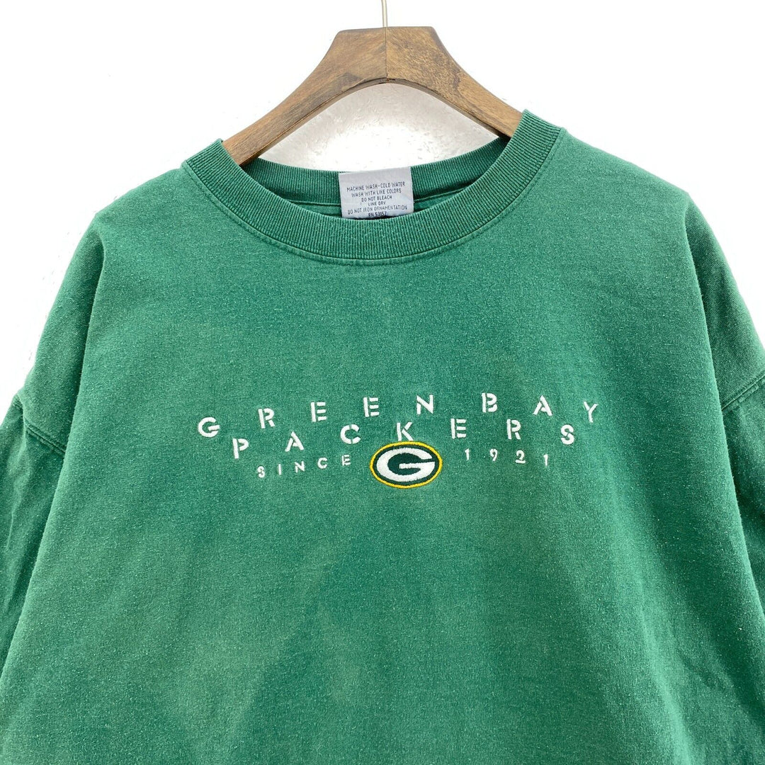 Vintage Green Bay Packers NFL Green T-shirt Size XL