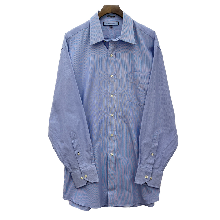 Tommy Hilfiger Blue Button Up Regular Fit Shirt Size 16