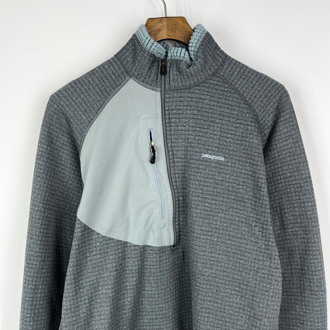 Vintage Patagonia Two Tone Capilene Fleece Blue Sweatshirt Size M Men's