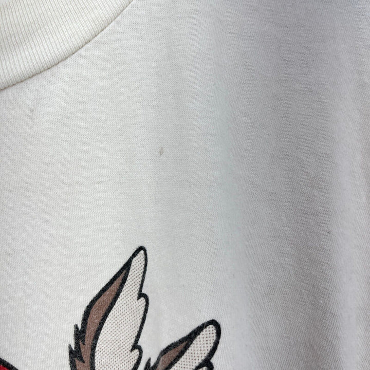 Vintage The Tasmanian Devil Bugs Bunny Hip Hop Basketball White T-shirt Size M