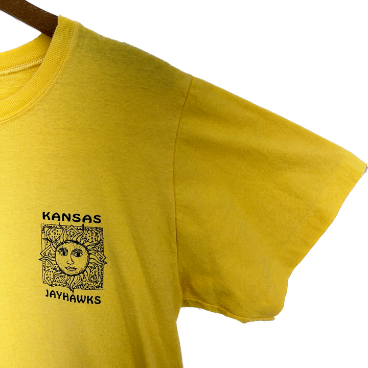 Russell Athletic Kansas Jayhawks Sun Yellow T-shirt Size S