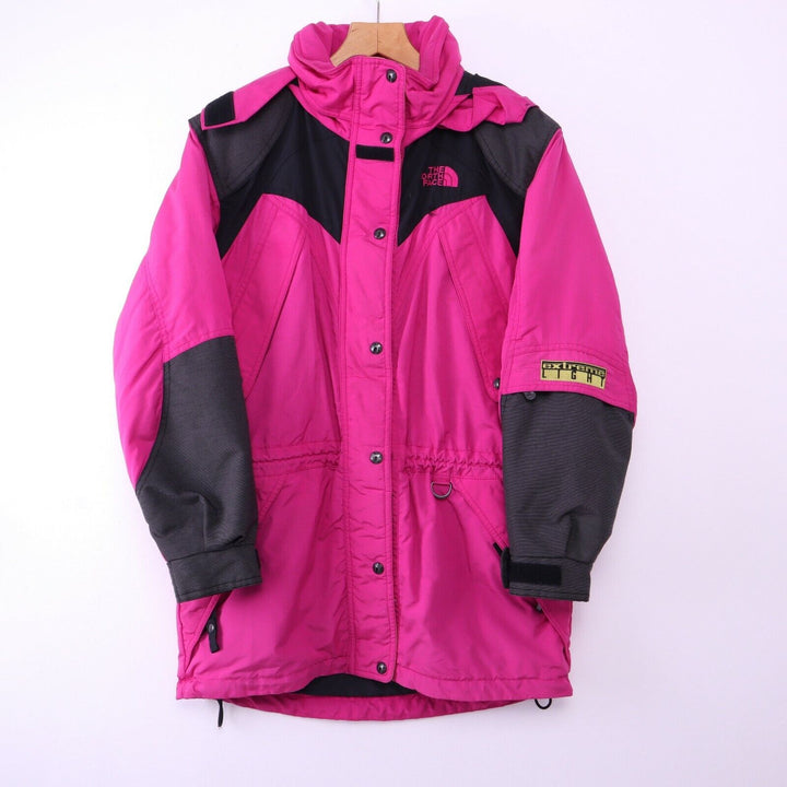 The North Face Women's Pink Windbreaker Jacket Size 10 Full Zip Hooded