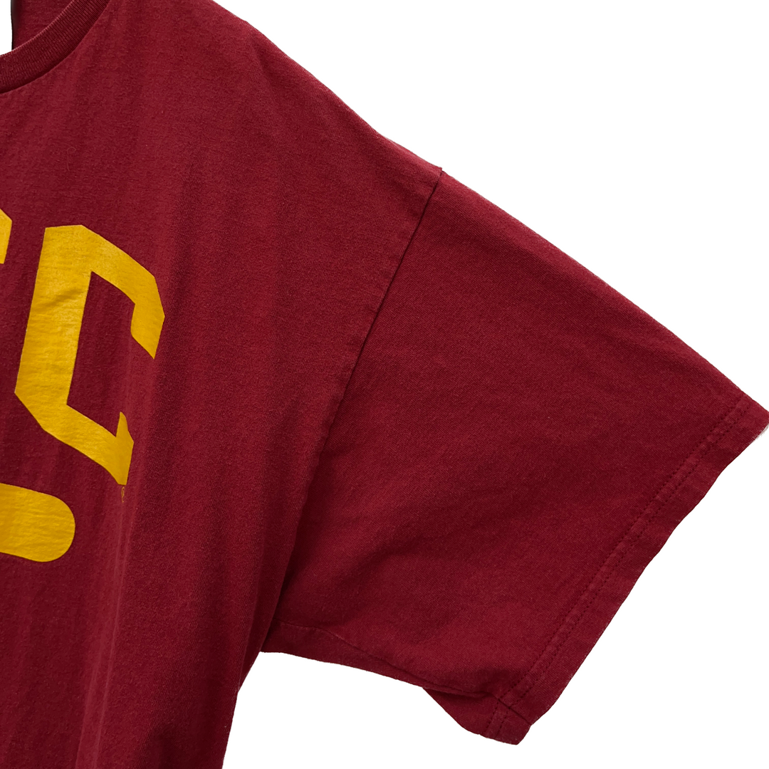 Vintage Nike Swoosh USC Rowing Trojans Burgundy T-shirt Size L