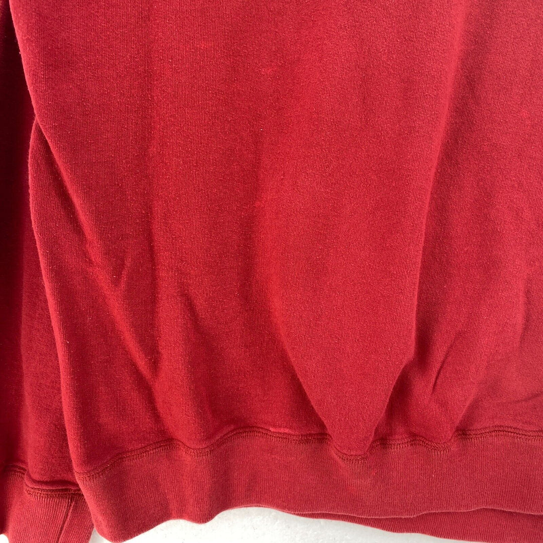 Vintage Club Monaco Logo Red Crew Neck Sweatshirt Size L