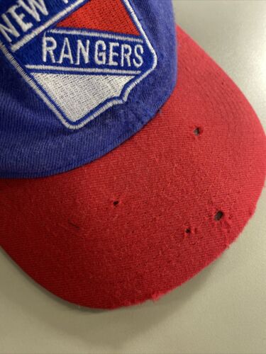 Vintage New York Rangers NHL-Hockey Embroidered Blue Red Snapback Hat Cap