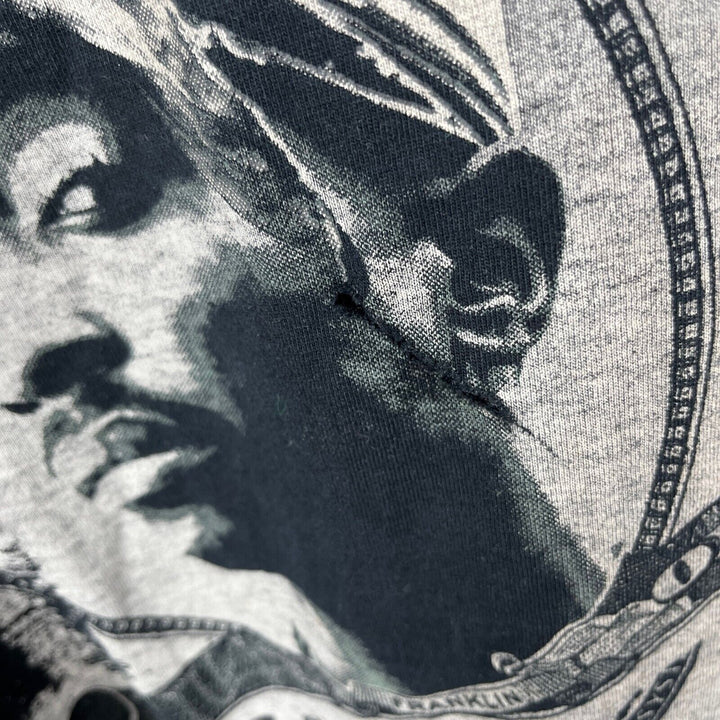 Vintage 2 Pac Shakur Bootleg Rap T-shirt Black Size XL Tall