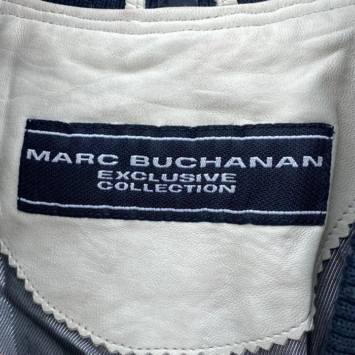 Vintage Pelle Pelle Marc Buchanan Black Full Zip Leather Jacket Size 40