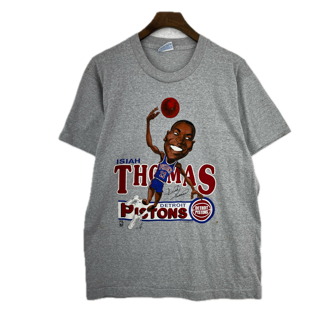 Vintage Detroit Pistons Isaiah Thomas Caricature T-Shirt Salem Men’s Size Large