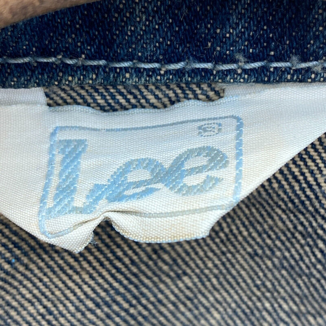 Vintage Lee Type 3 Dark Wash Blue Button Up Denim Jacket Size XS Women's