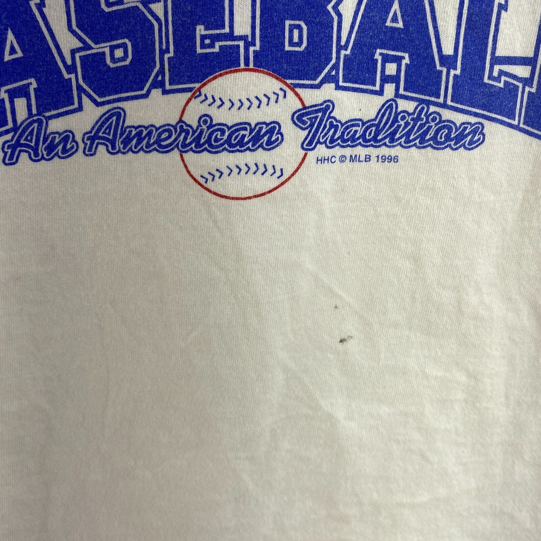 Vintage Kansas City Royals Baseball MLB 1996 Ringer White T-shirt Size XL