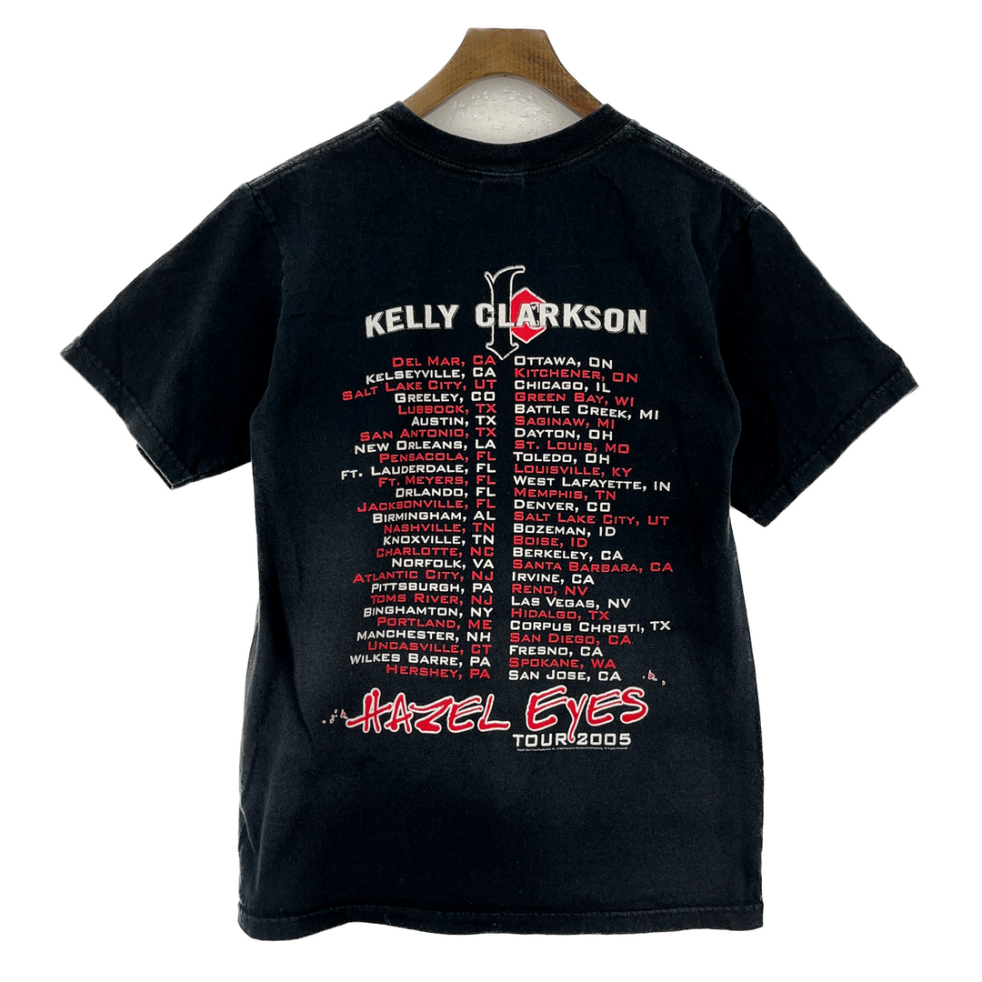 Vintage Kelly Clarkson Hazel Eyes Tour 2005 Black T-shirt Size S