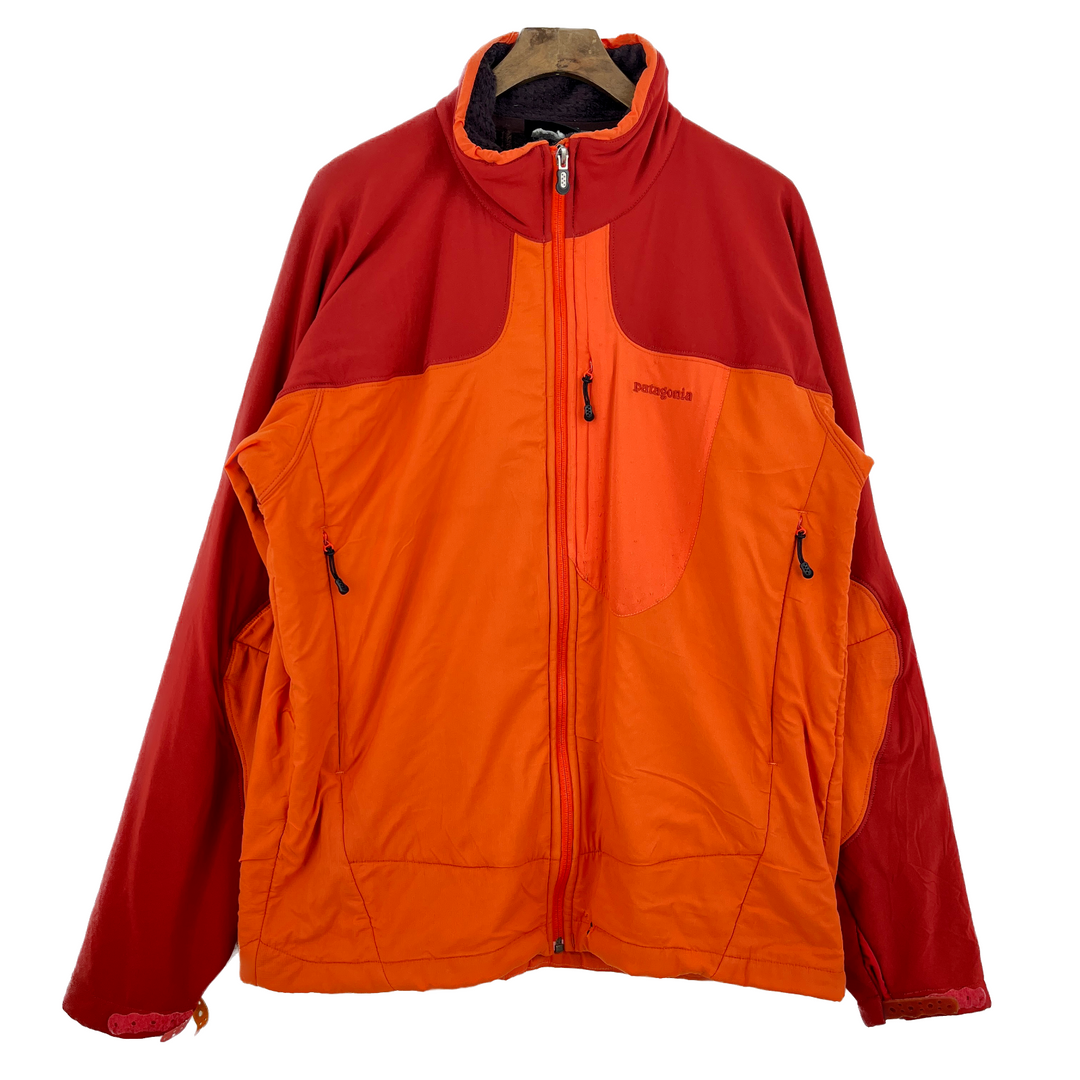 Vintage Patagonia Two Tone Orange Insulated Gorpcore Jacket 90s Size Medium