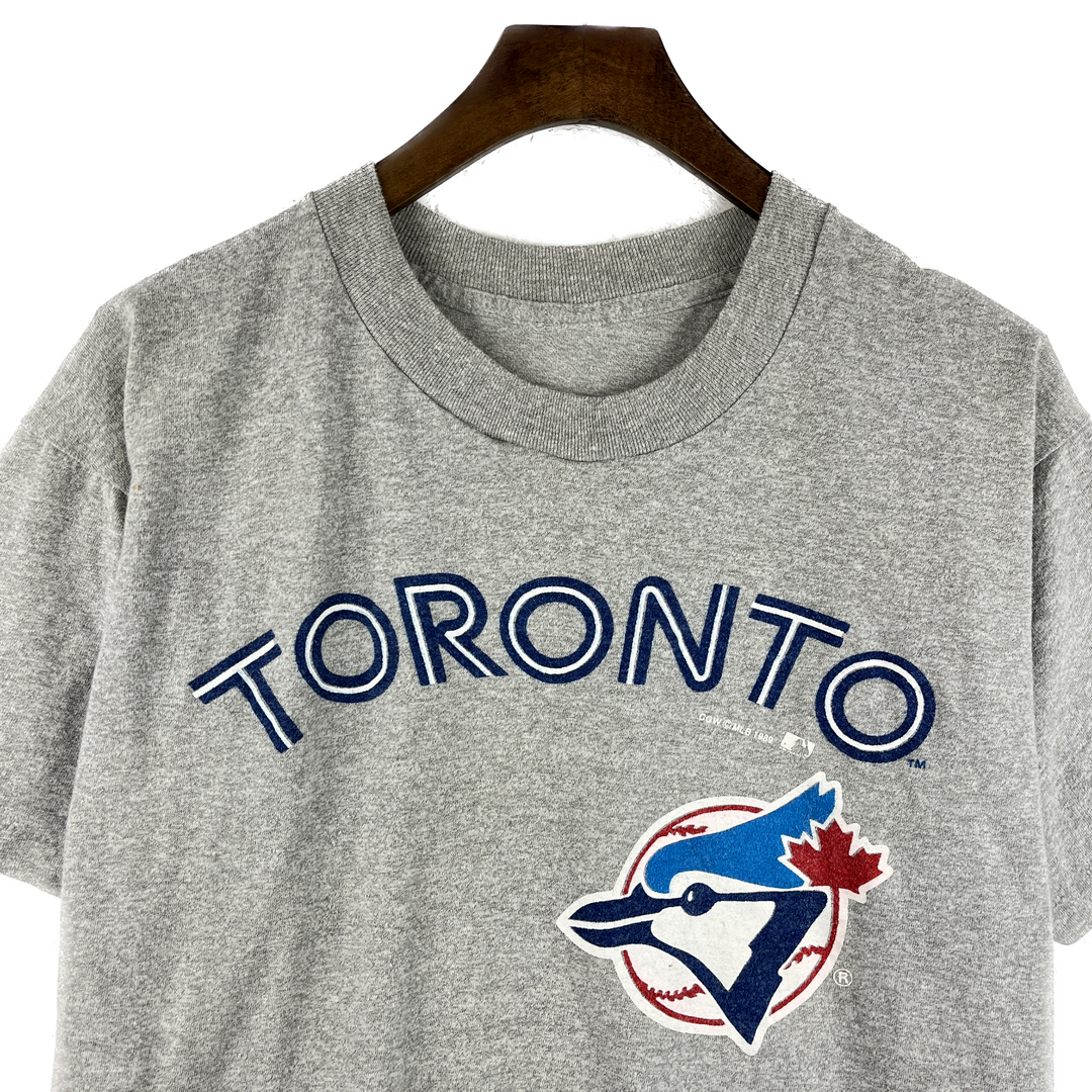 Vintage Toronto Blue Jays MLB Gray T-shirt Size M Single Stitch