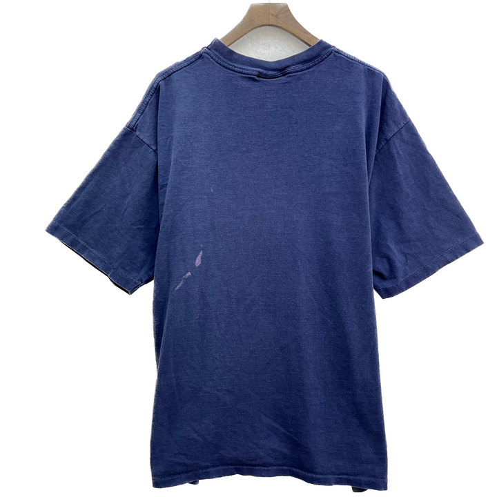 Vintage Levi's Logo Navy Blue T-shirt Size L Crew Neck