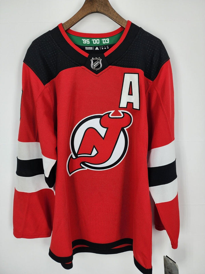 New Jersey Devils Adidas Red NJ Home Jersey Hall Men’s 46 Small NWT