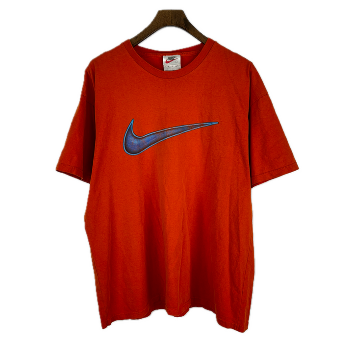 Vintage Nike Center Swoosh Red T-shirt Made in USA Size L