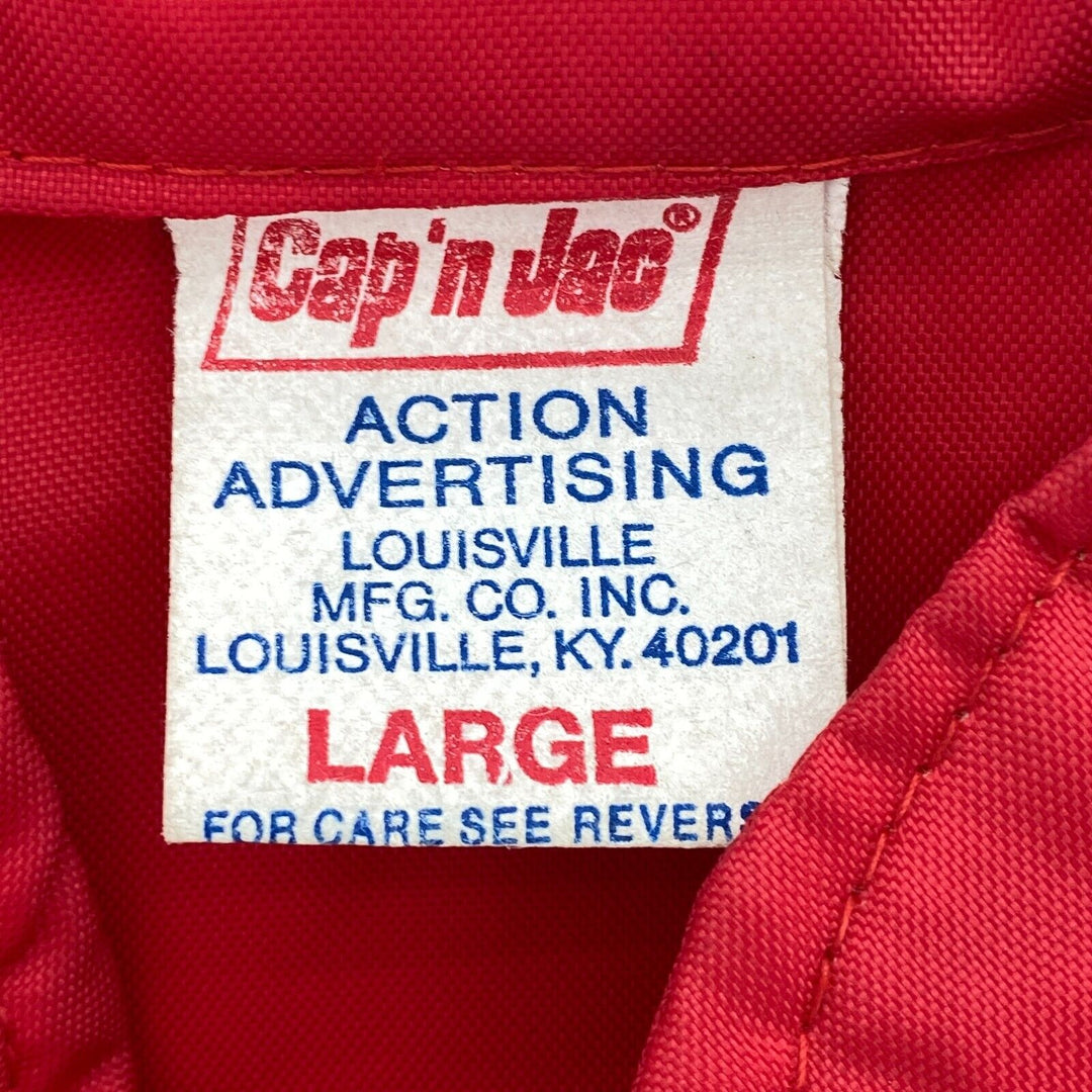 Vintage Hunter Patch Work Jacket Size L Red Full Zip Up 90's