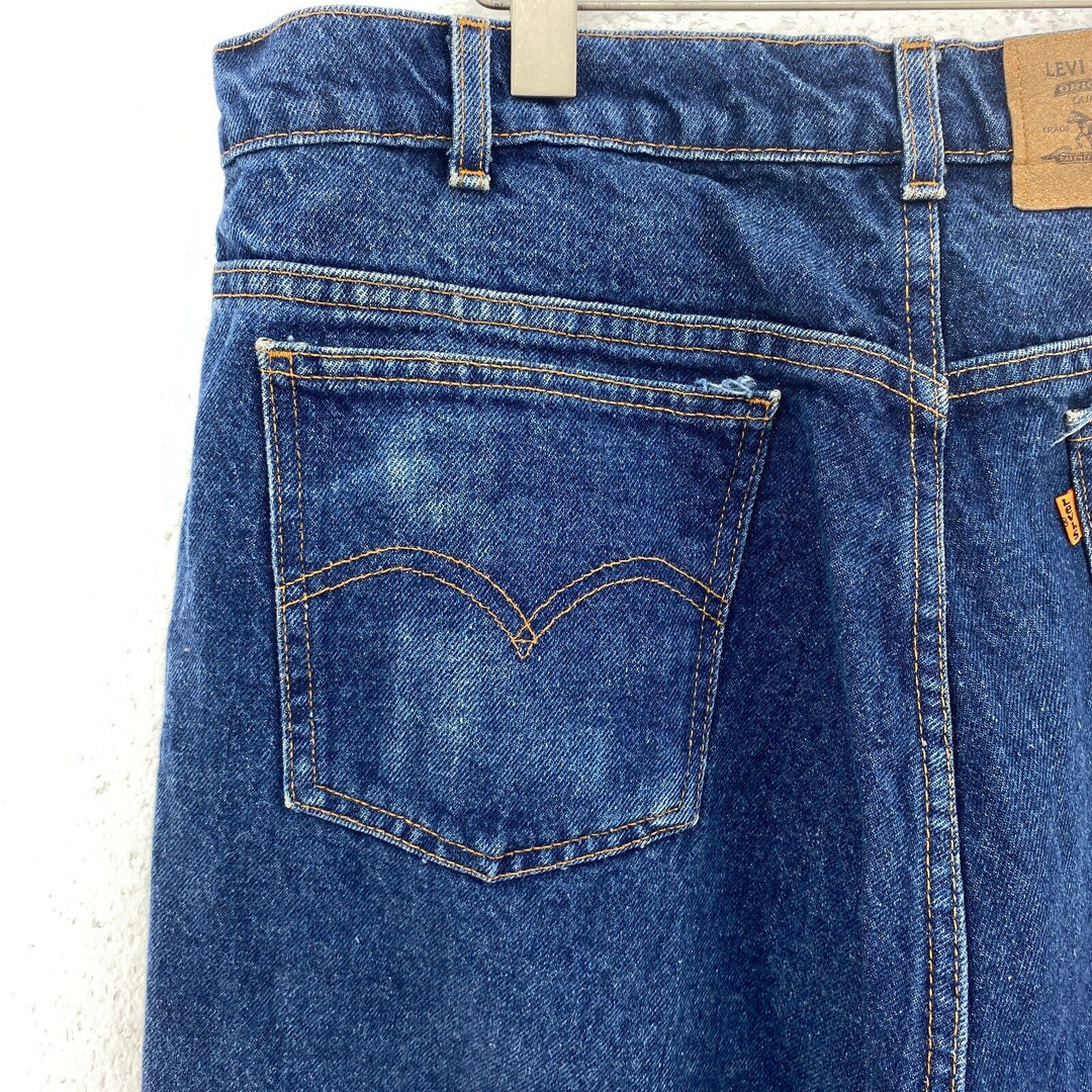 Levi Strauss 619 Orange Tab Blue Medium Wash Jeans Size 38 Straight Leg