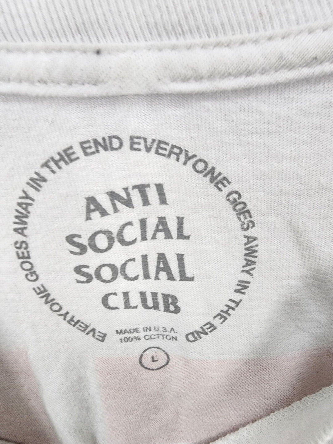 Anti Social Social Club Men's Long Sleeve T-shirt White size L